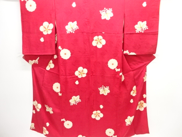 JAPANESE KIMONO / ANTIQUE KIMONO / TAISHO ROMAN STYLE / MON KINSHA / KIKU & PAULOWNIA